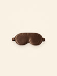 Deluxe eye mask in Mocha